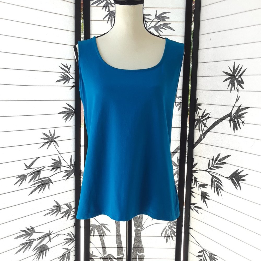 ❤️ Coldwater Creek Cobalt Blue Cotton Tank 2/$15